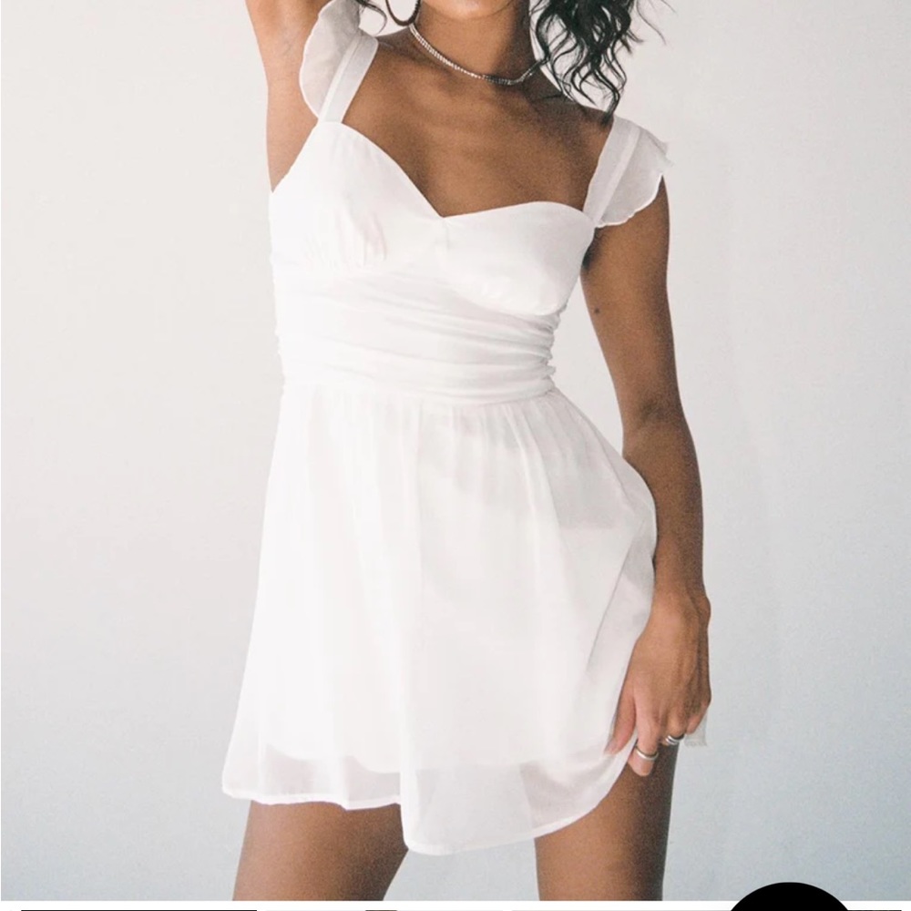 White princess Polly mini dress